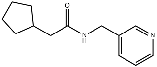 2-cyclopentyl-N-(3-pyridinylmethyl)acetamide Struktur