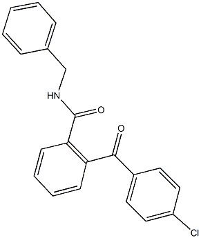 N-benzyl-2-(4-chlorobenzoyl)benzamide Struktur