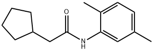 2-cyclopentyl-N-(2,5-dimethylphenyl)acetamide Struktur