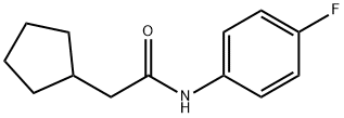 2-cyclopentyl-N-(4-fluorophenyl)acetamide Struktur