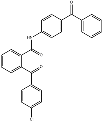 N-(4-benzoylphenyl)-2-(4-chlorobenzoyl)benzamide Struktur