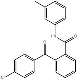 2-(4-chlorobenzoyl)-N-(3-methylphenyl)benzamide Struktur