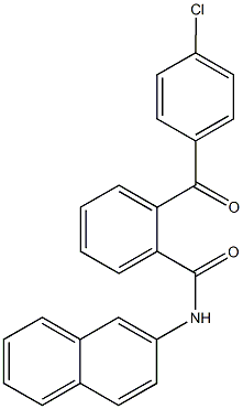 2-(4-chlorobenzoyl)-N-(2-naphthyl)benzamide Struktur