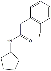 N-cyclopentyl-2-(2-fluorophenyl)acetamide Struktur