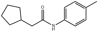 2-cyclopentyl-N-(4-methylphenyl)acetamide Struktur