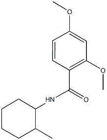 2,4-dimethoxy-N-(2-methylcyclohexyl)benzamide Struktur