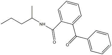 2-benzoyl-N-(1-methylbutyl)benzamide Struktur