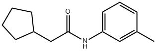 2-cyclopentyl-N-(3-methylphenyl)acetamide Struktur