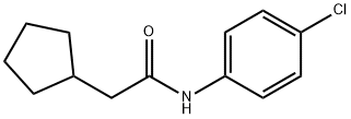 N-(4-chlorophenyl)-2-cyclopentylacetamide Struktur