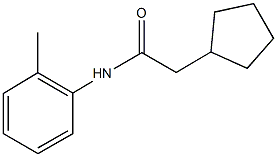 2-cyclopentyl-N-(2-methylphenyl)acetamide Struktur