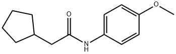 2-cyclopentyl-N-(4-methoxyphenyl)acetamide Struktur