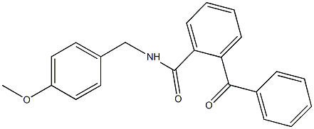 2-benzoyl-N-(4-methoxybenzyl)benzamide Struktur