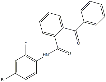 2-benzoyl-N-(4-bromo-2-fluorophenyl)benzamide Struktur