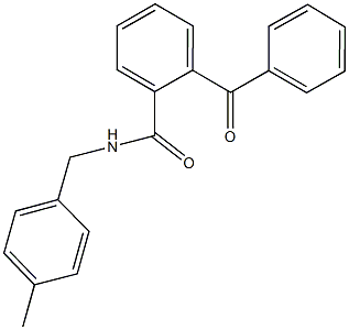 2-benzoyl-N-(4-methylbenzyl)benzamide Struktur