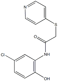 N-(5-chloro-2-hydroxyphenyl)-2-(4-pyridinylsulfanyl)acetamide Struktur