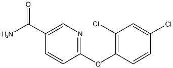 6-(2,4-dichlorophenoxy)nicotinamide Struktur