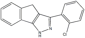 3-(2-chlorophenyl)-1,4-dihydroindeno[1,2-c]pyrazole Struktur