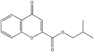 isobutyl 4-oxo-4H-chromene-2-carboxylate Struktur