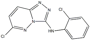 N-(2-chlorophenyl)-N-(6-chloro[1,2,4]triazolo[4,3-b]pyridazin-3-yl)amine Struktur