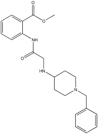 methyl 2-({[(1-benzyl-4-piperidinyl)amino]acetyl}amino)benzoate Struktur