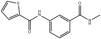 N-{3-[(methylamino)carbonyl]phenyl}-2-thiophenecarboxamide Struktur