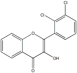 2-(2,3-dichlorophenyl)-3-hydroxy-4H-chromen-4-one Struktur