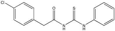 N-[(4-chlorophenyl)acetyl]-N'-phenylthiourea Struktur