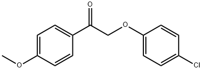 2-(4-chlorophenoxy)-1-(4-methoxyphenyl)ethanone Struktur