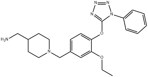 N-{3-ethoxy-4-[(1-phenyl-1H-tetraazol-5-yl)oxy]benzyl}-N-(4-piperidinylmethyl)amine Struktur