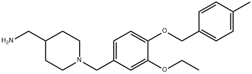 N-{3-ethoxy-4-[(4-methylbenzyl)oxy]benzyl}-N-(4-piperidinylmethyl)amine Struktur