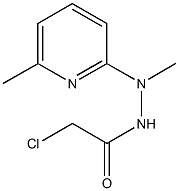 2-chloro-N'-methyl-N'-(6-methyl-2-pyridinyl)acetohydrazide Struktur