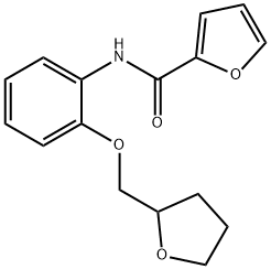 N-[2-(tetrahydro-2-furanylmethoxy)phenyl]-2-furamide Struktur