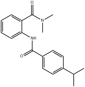 2-[(4-isopropylbenzoyl)amino]-N,N-dimethylbenzamide Struktur