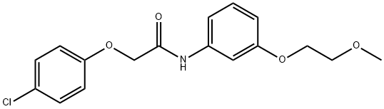 2-(4-chlorophenoxy)-N-[3-(2-methoxyethoxy)phenyl]acetamide Struktur