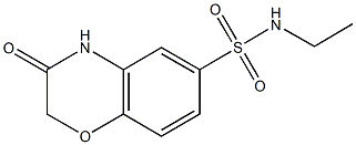 N-ethyl-3-oxo-3,4-dihydro-2H-1,4-benzoxazine-6-sulfonamide Struktur