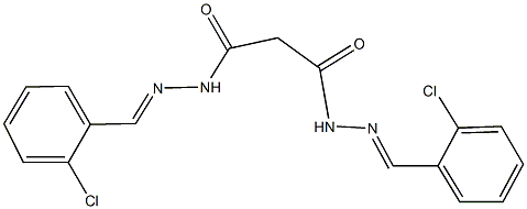 N'~1~,N'~3~-bis(2-chlorobenzylidene)malonohydrazide Struktur