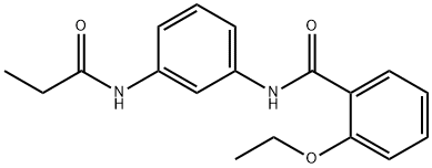 2-ethoxy-N-[3-(propionylamino)phenyl]benzamide Struktur