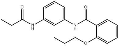 N-[3-(propionylamino)phenyl]-2-propoxybenzamide Struktur