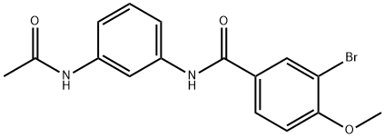 N-[3-(acetylamino)phenyl]-3-bromo-4-methoxybenzamide Struktur