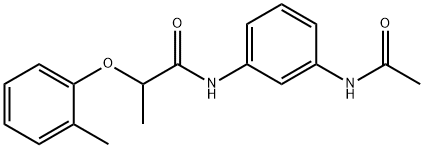 N-[3-(acetylamino)phenyl]-2-(2-methylphenoxy)propanamide Struktur