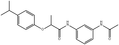 N-[3-(acetylamino)phenyl]-2-(4-isopropylphenoxy)propanamide Struktur