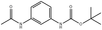 tert-butyl 3-(acetylamino)phenylcarbamate Struktur