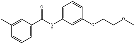 N-[3-(2-methoxyethoxy)phenyl]-3-methylbenzamide Struktur