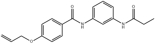 4-(allyloxy)-N-[3-(propionylamino)phenyl]benzamide Struktur