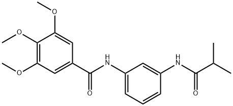 N-[3-(isobutyrylamino)phenyl]-3,4,5-trimethoxybenzamide Struktur