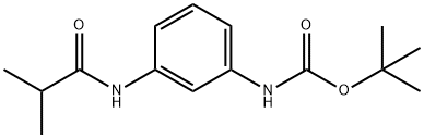 tert-butyl 3-(isobutyrylamino)phenylcarbamate Struktur