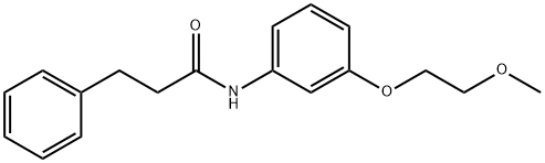 N-[3-(2-methoxyethoxy)phenyl]-3-phenylpropanamide Struktur