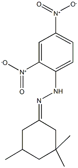 3,3,5-trimethylcyclohexanone {2,4-bisnitrophenyl}hydrazone Struktur