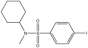 N-cyclohexyl-4-iodo-N-methylbenzenesulfonamide Struktur