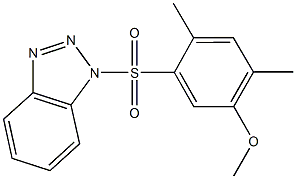 5-(1H-1,2,3-benzotriazol-1-ylsulfonyl)-2,4-dimethylphenyl methyl ether Struktur